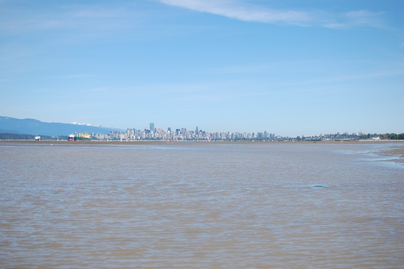 Vancouver from Spanish banks, Vancouver, low tide