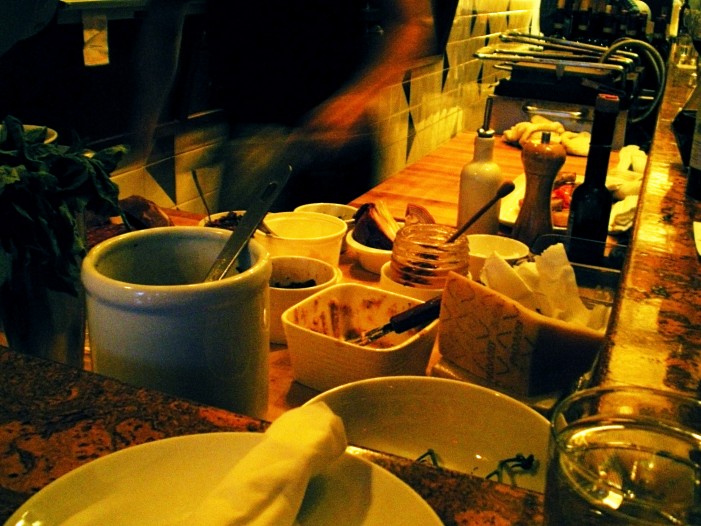 Nook Vancouver, antipasto being prepared