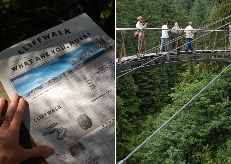 Capilano suspension bridge cliffwalk, Vancouver