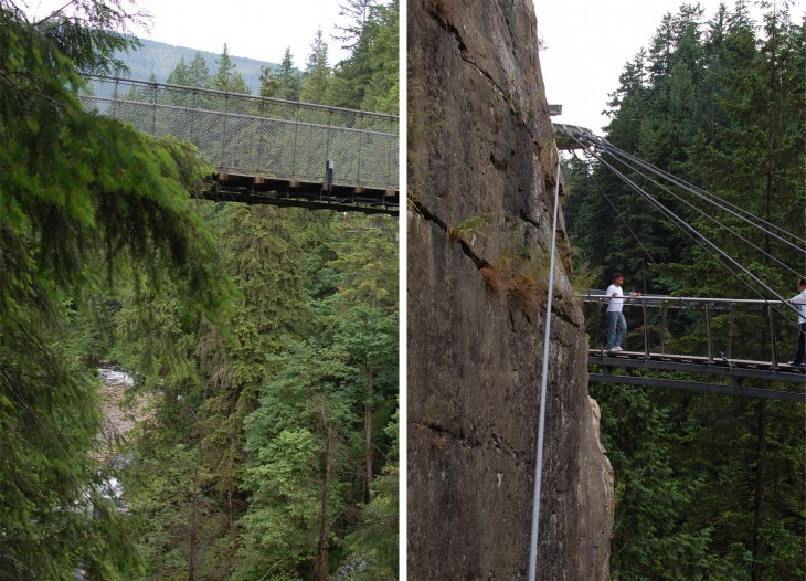 Capilano suspension bridge cliffwalk, Vancouver