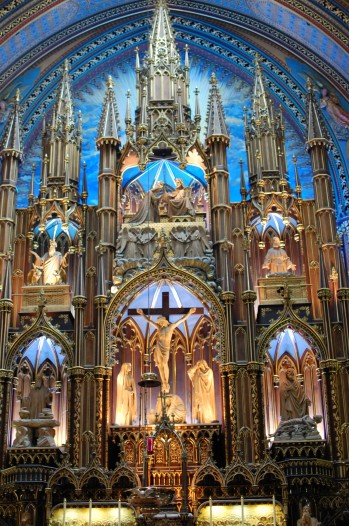 Notre Dame Basilica Montreal on wide angle wanderings