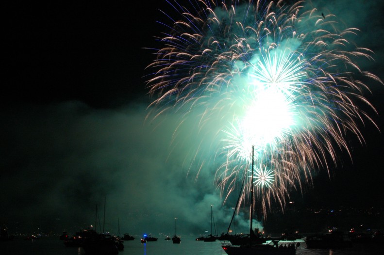 English Bay Vancouver, celebration of light