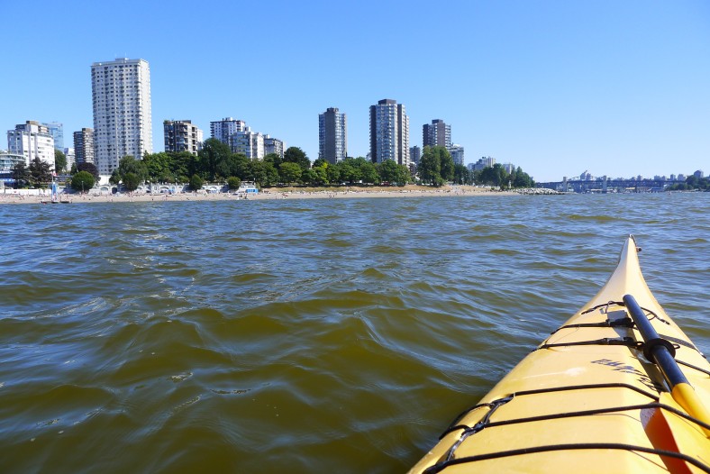 Kayaking in English Bay on Wide angle wanderings