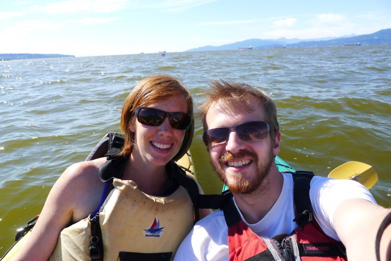 Kayaking in English Bay on Wide angle wanderings