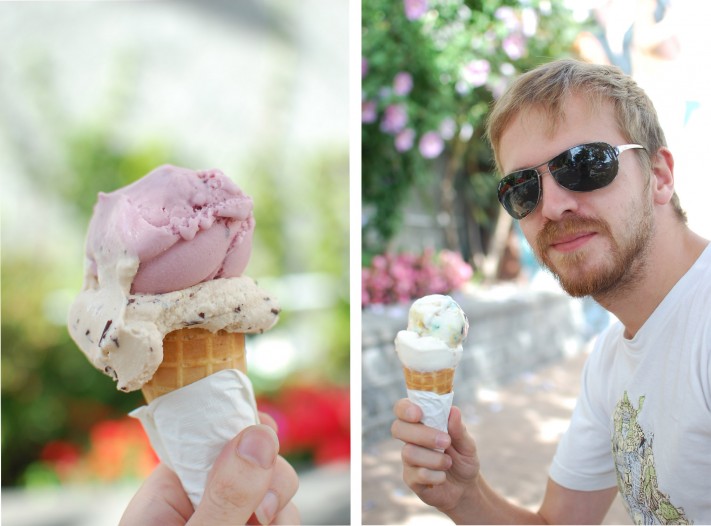 Ice cream on wide angle wanderings