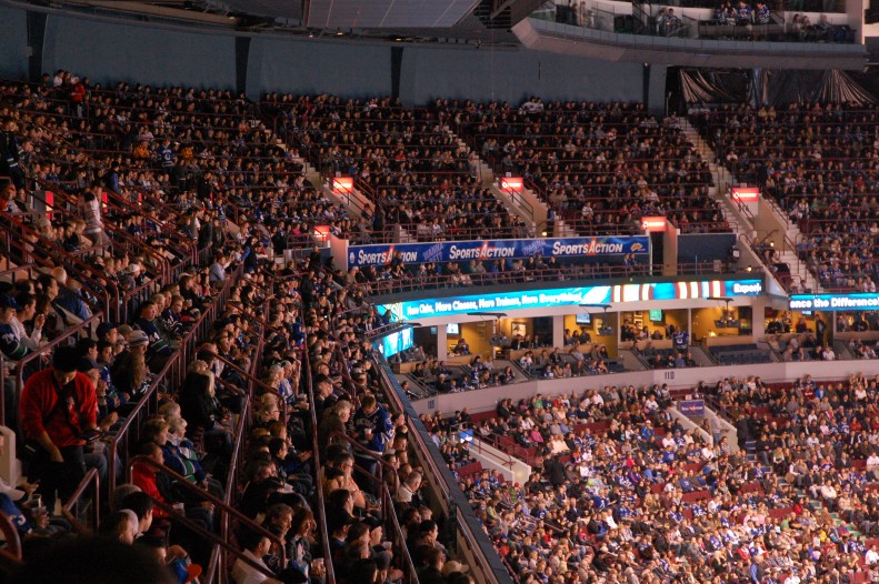 Canucks playing Edmonton Oilers at Rogers arena