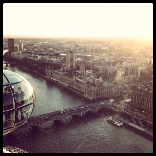 view from the London eye