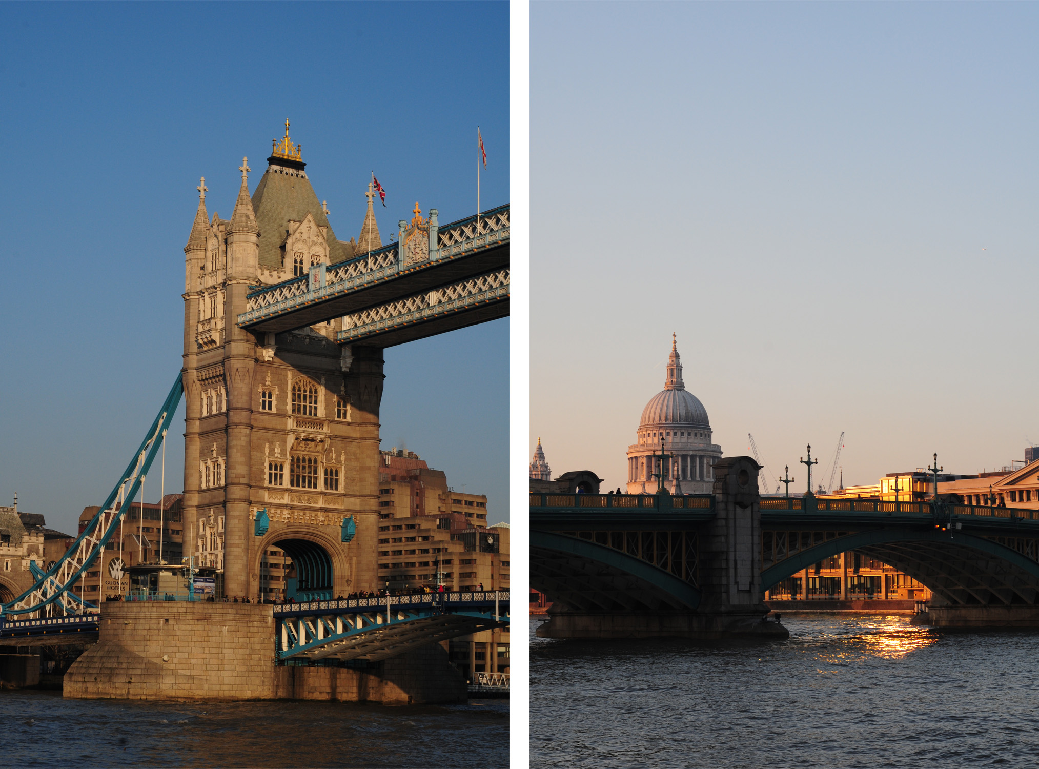 Tower Bridge and St Pauls on wide angle wanderings