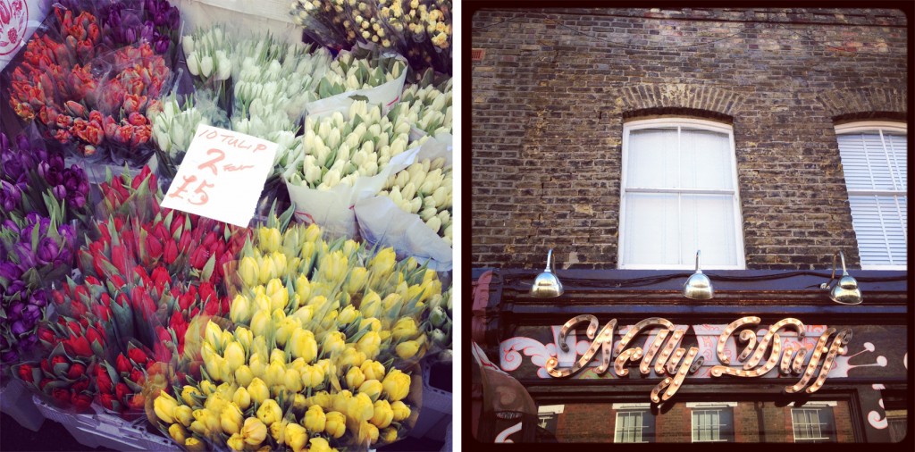 Columbia Road flower market on wide angle wanderings